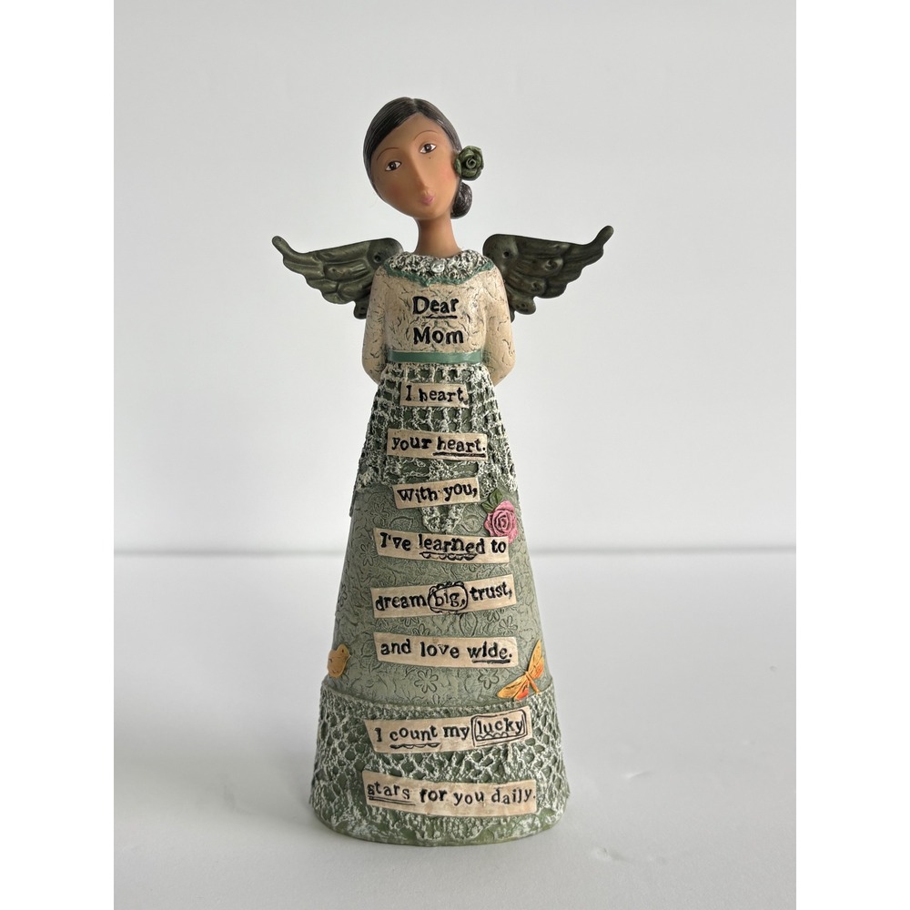Kelly Rae Roberts for DEMDACO Dear Mom Angel Figurine 2014 Resin Statue 8.5in